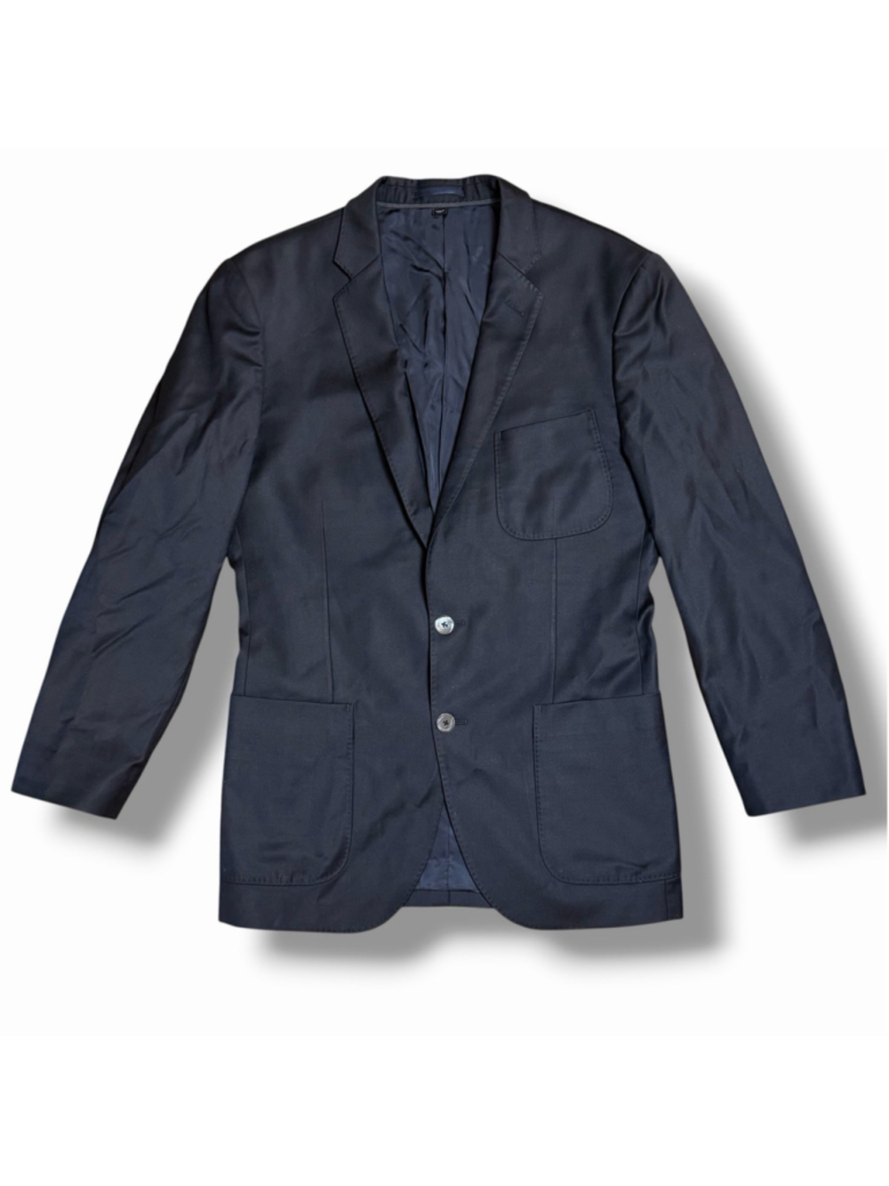 J.Crew Mens 40R Blue Ludlow Loro Piana Super 130s Wool Blazer DBL Vent 2 Button